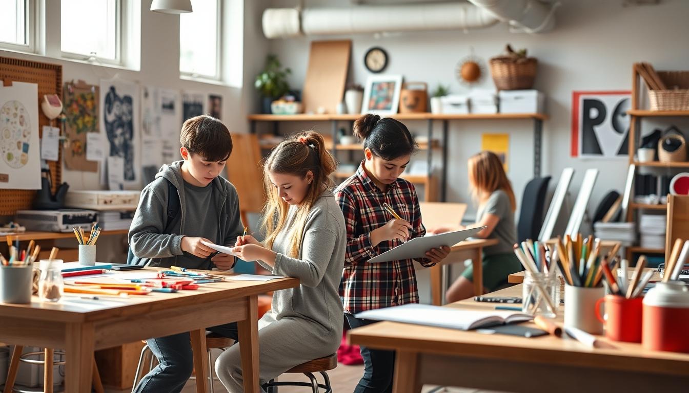 Organized study environment supporting productive learning